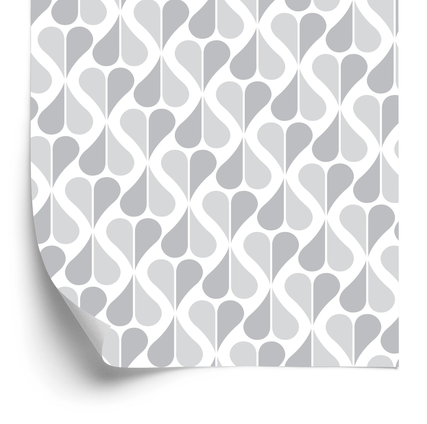 Wallpaper Classic Retro Pattern In Shades Of Gray