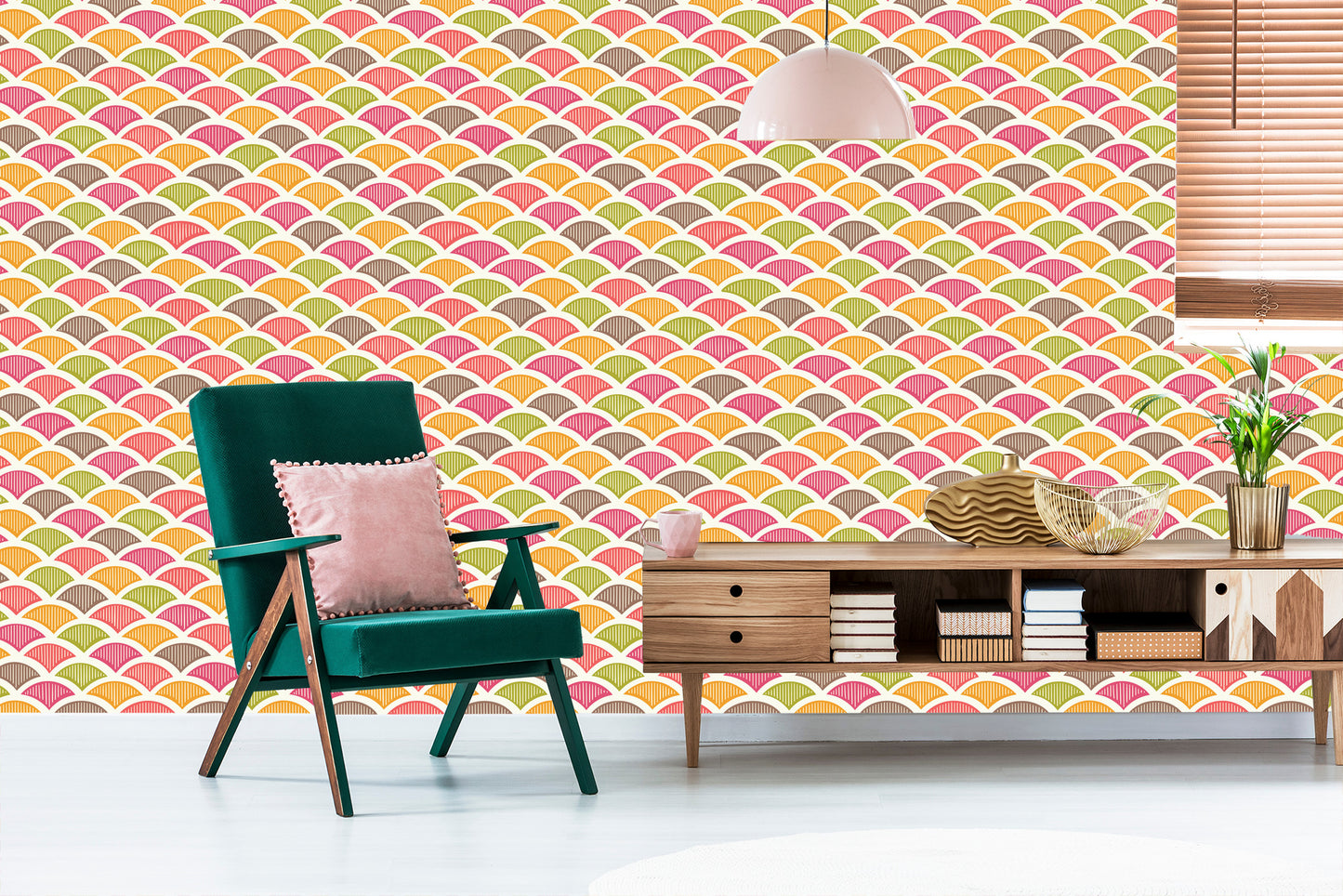 Wallpaper Colorful Retro Patterns