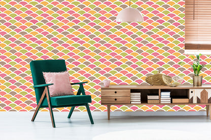 Wallpaper Colorful Retro Patterns