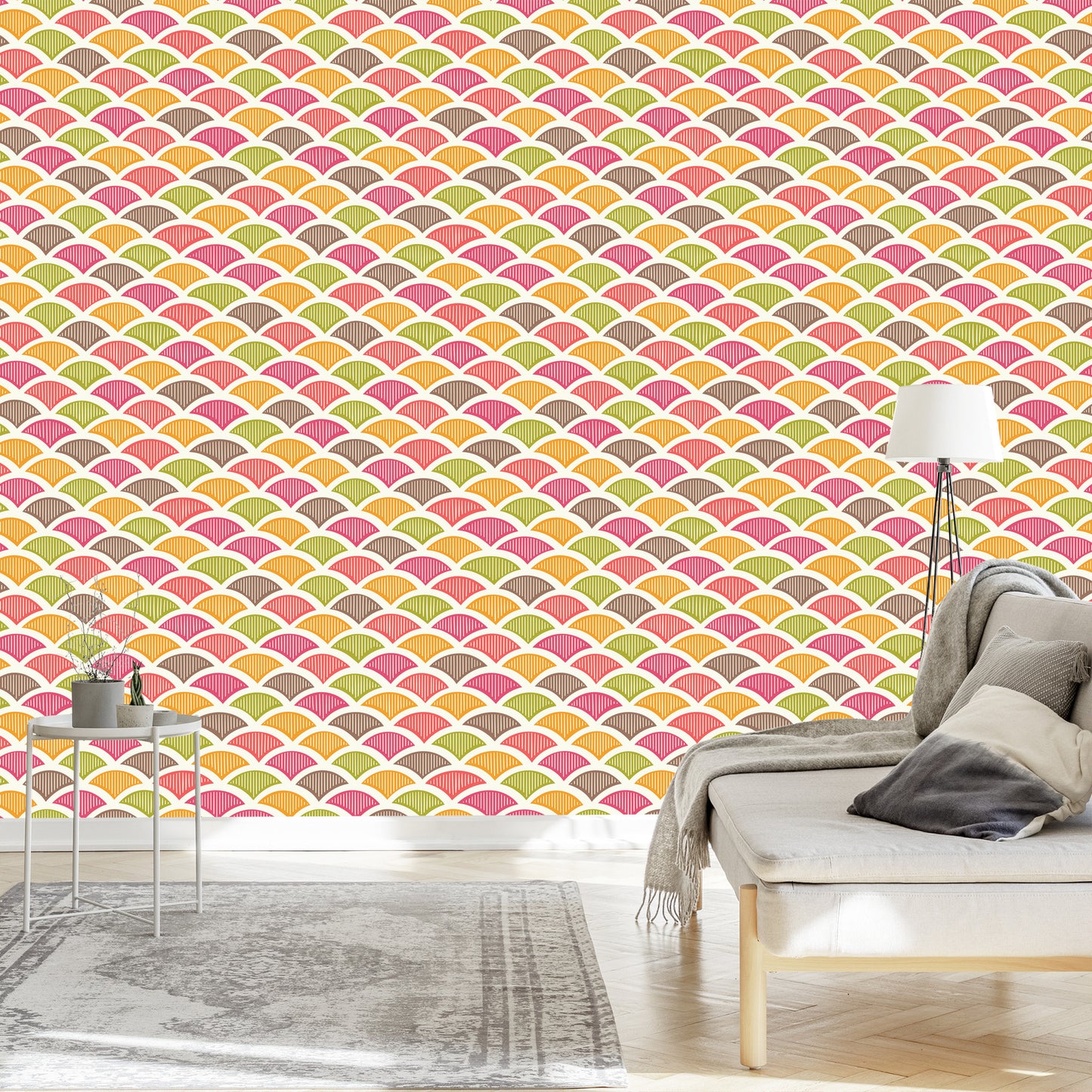 Wallpaper Colorful Retro Patterns