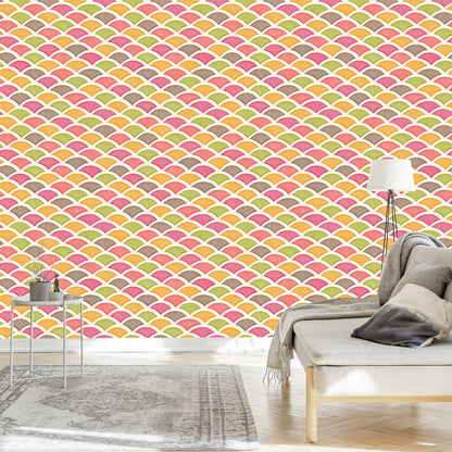 Wallpaper Colorful Retro Patterns