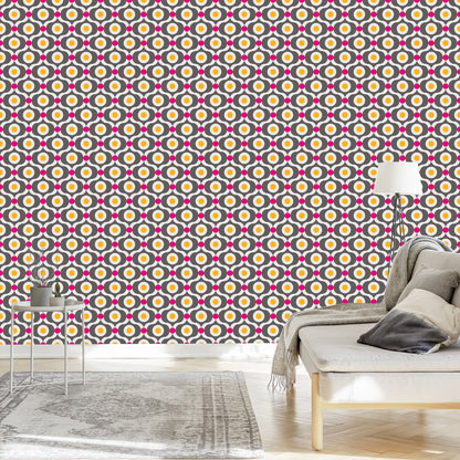 Wallpaper Colorful Retro Patterns