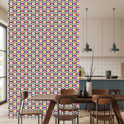 Wallpaper Colorful Retro Patterns