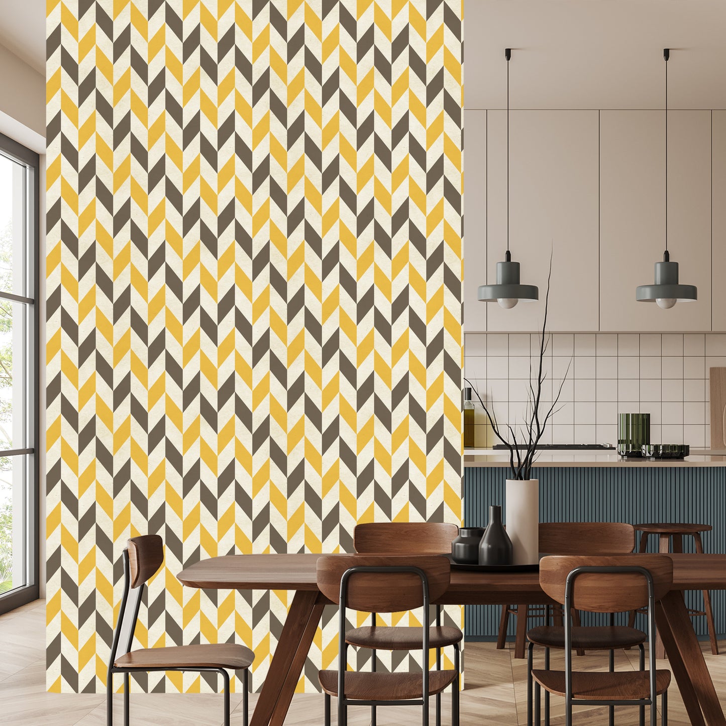 Wallpaper Stylish Retro Pattern