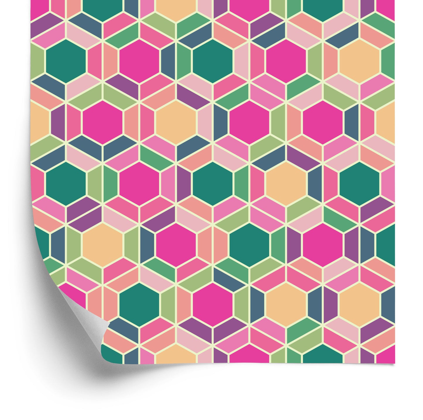 Wallpaper Colorful Geometric Retro Patterns