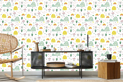 Wallpaper For Children - Rainy Landscape