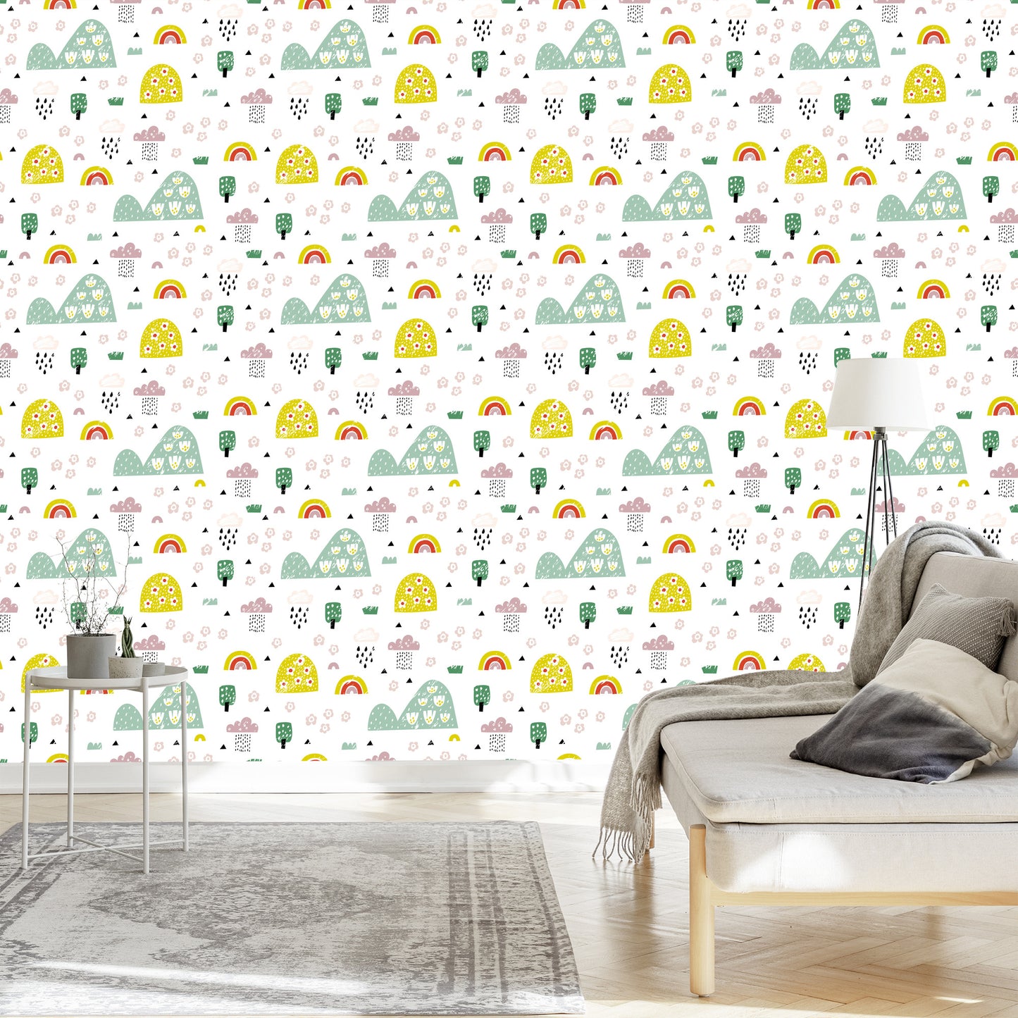 Wallpaper For Children - Rainy Landscape