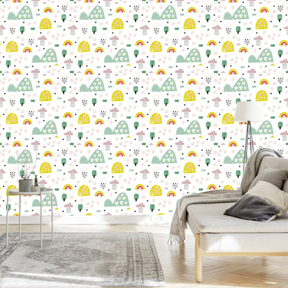 Wallpaper For Children - Rainy Landscape