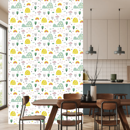 Wallpaper For Children - Rainy Landscape