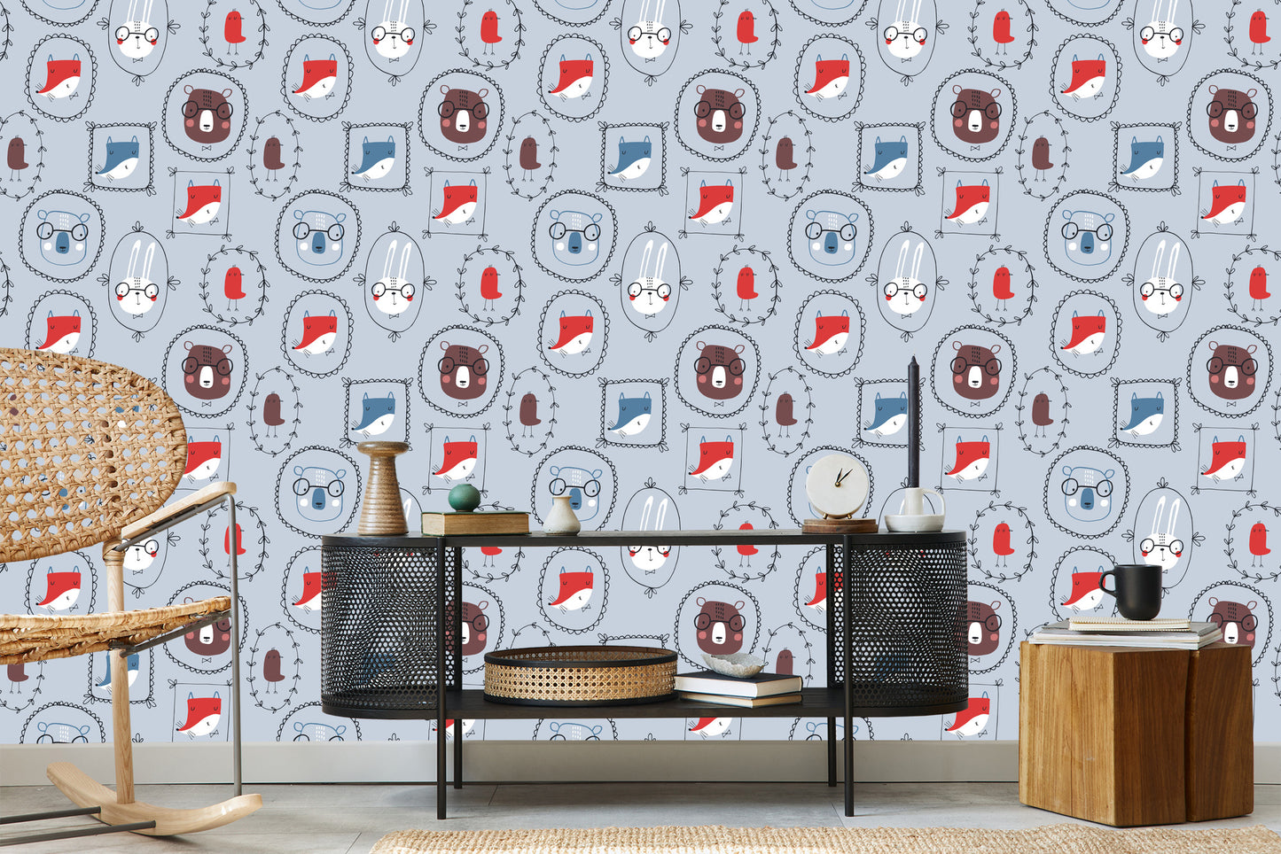 Wallpaper For A Child's Room In The Scandinavian Style