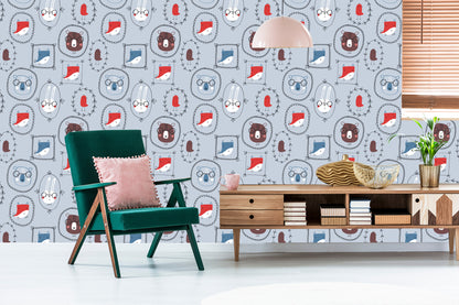Wallpaper For A Child's Room In The Scandinavian Style