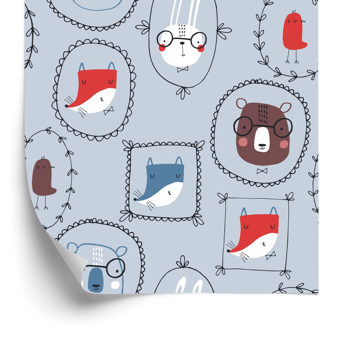 Wallpaper For A Child's Room In The Scandinavian Style