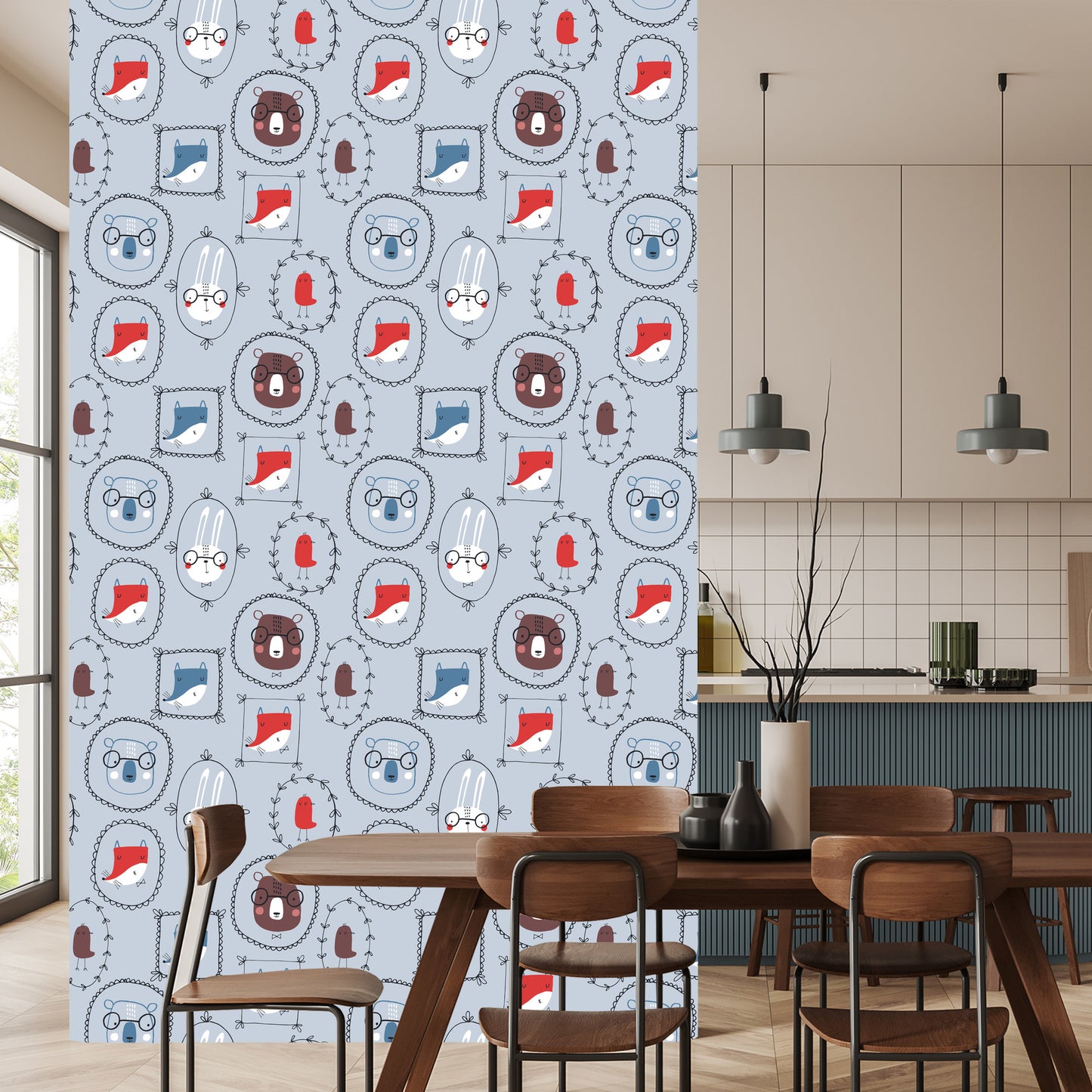 Wallpaper For A Child's Room In The Scandinavian Style
