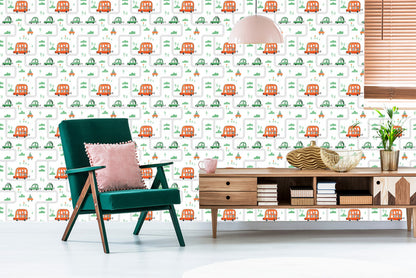 Wallpaper For Children, Scandinavian Style Cars