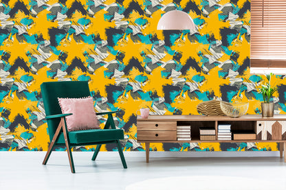 Wallpaper Yellow Graffiti