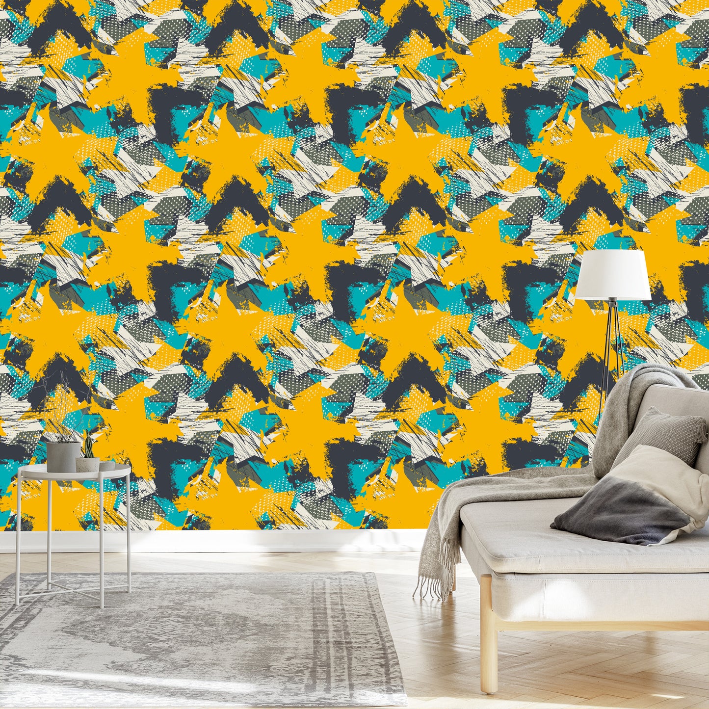Wallpaper Yellow Graffiti