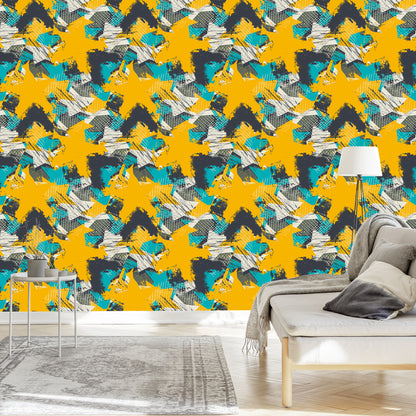Wallpaper Yellow Graffiti