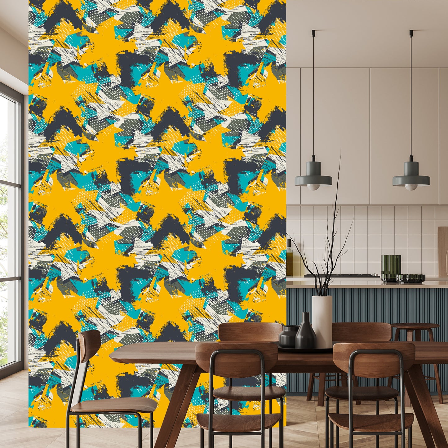 Wallpaper Yellow Graffiti