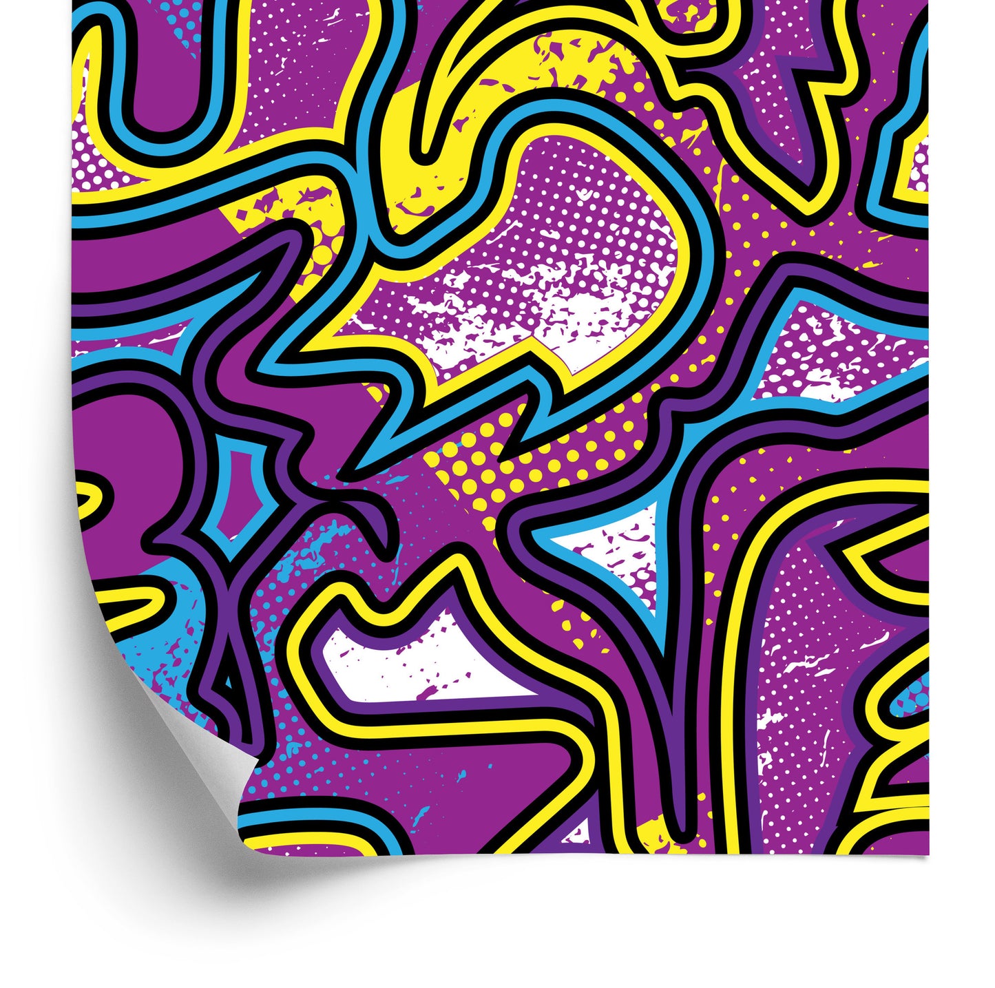 Wallpaper Violet Graffiti