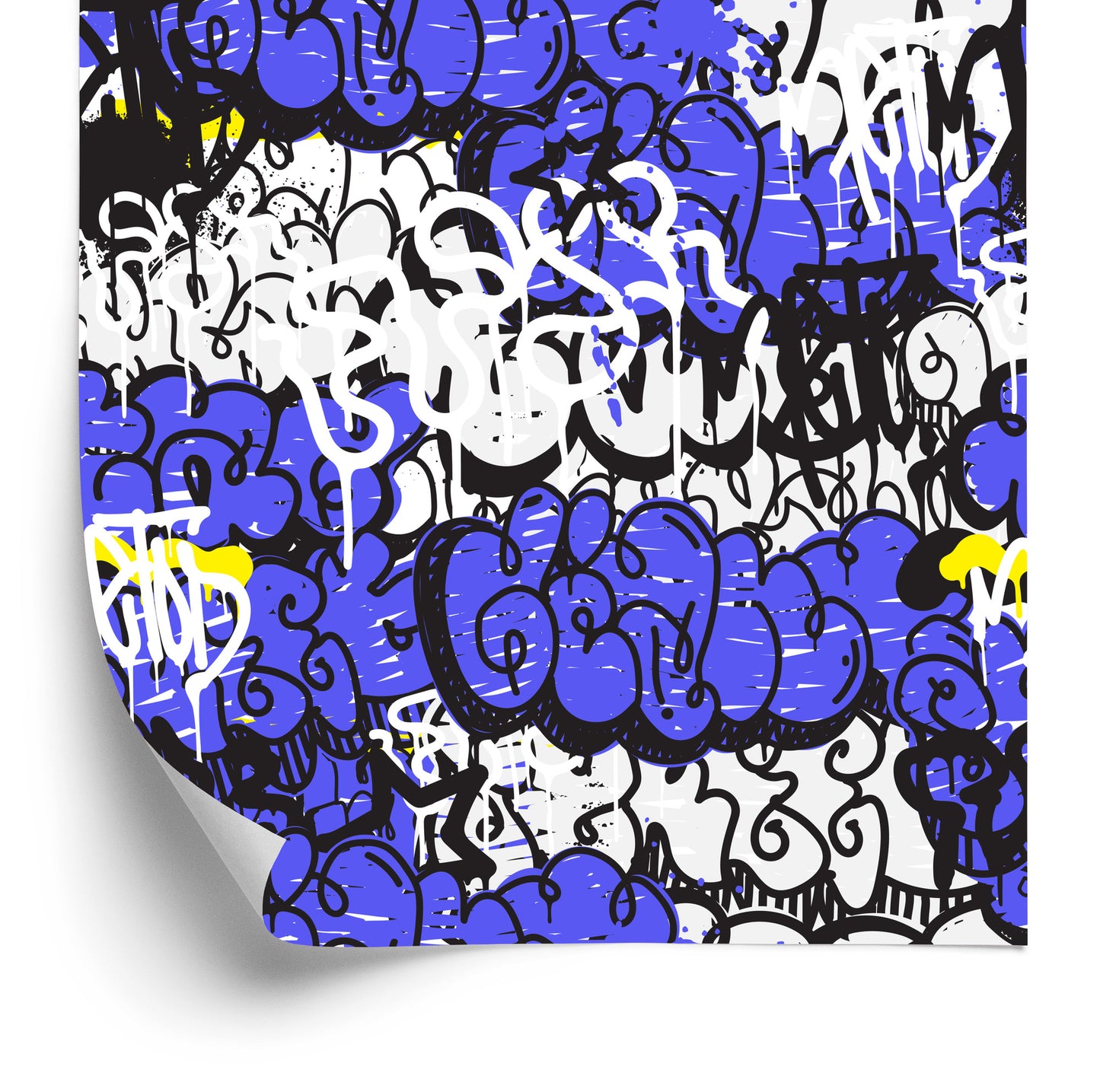 Wallpaper Graffiti With Purple Elements