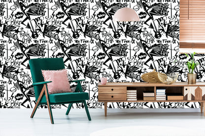 Wallpaper Graffiti With Guitars