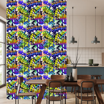 Wallpaper Colorful Graffiti Inscriptions
