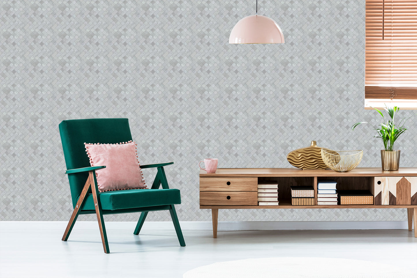 Wallpaper Modernist Concrete In The Form Of Mosaic