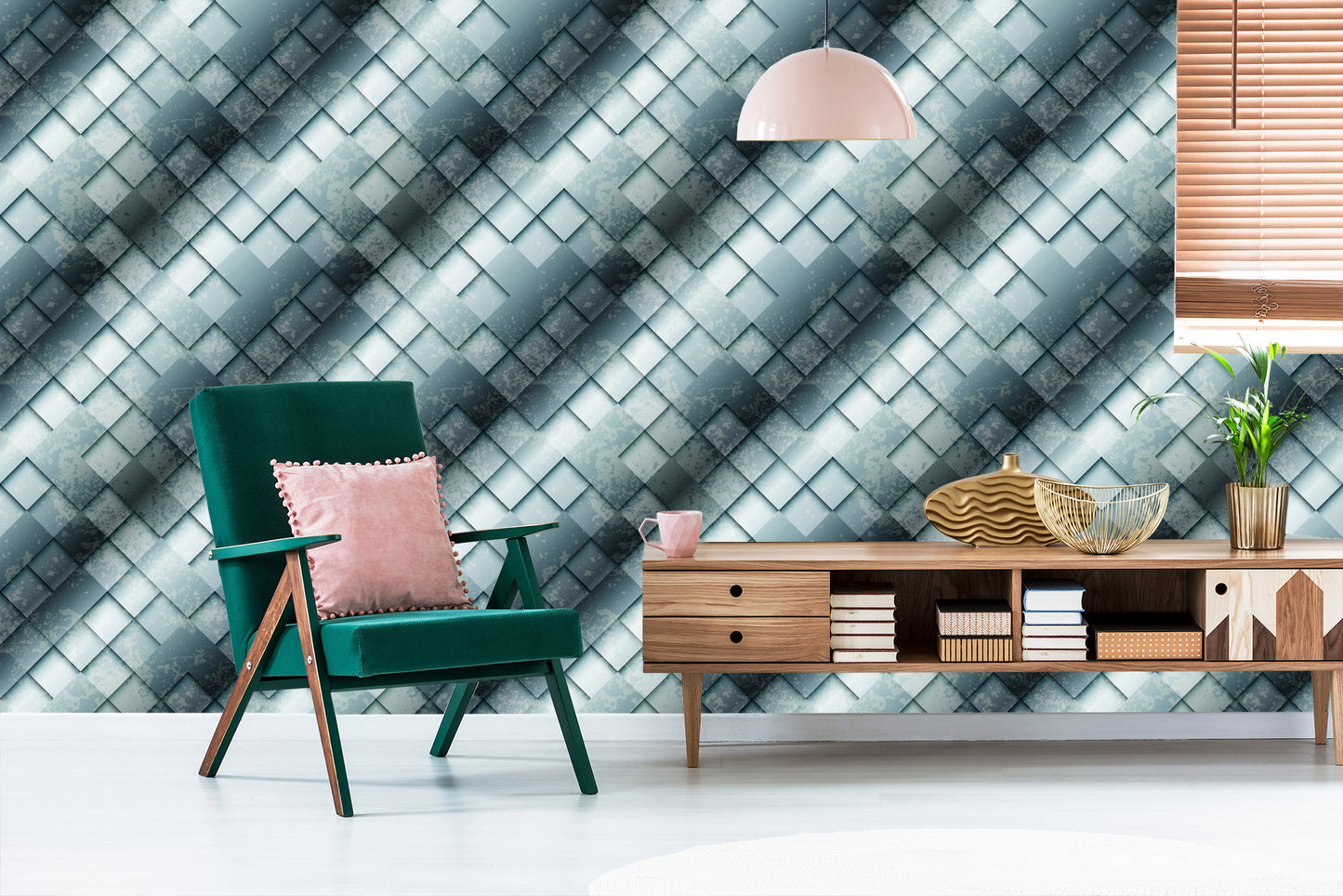 Wallpaper Modern Abstract Concrete Pattern