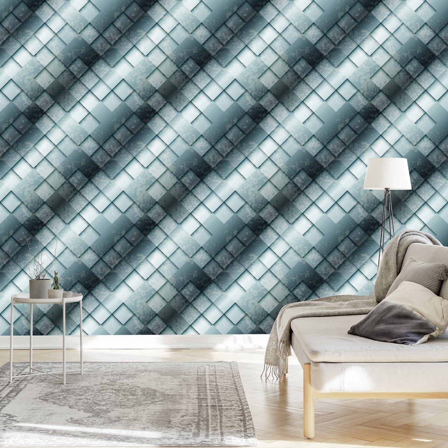 Wallpaper Modern Abstract Concrete Pattern
