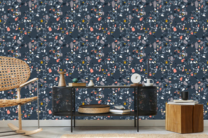 Wallpaper Terrazzo Fashionable Pattern