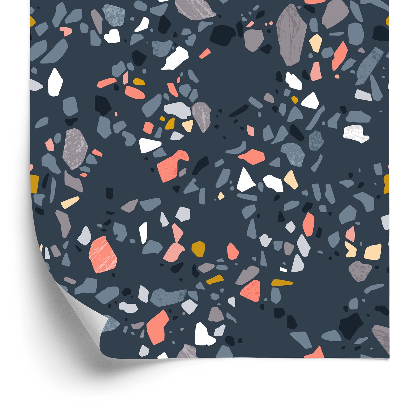 Wallpaper Terrazzo Fashionable Pattern