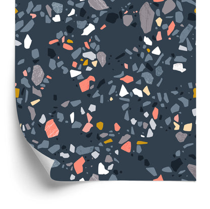 Wallpaper Terrazzo Fashionable Pattern
