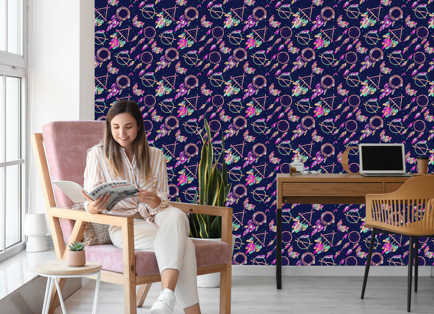 Wallpaper Colorful Dream Catchers