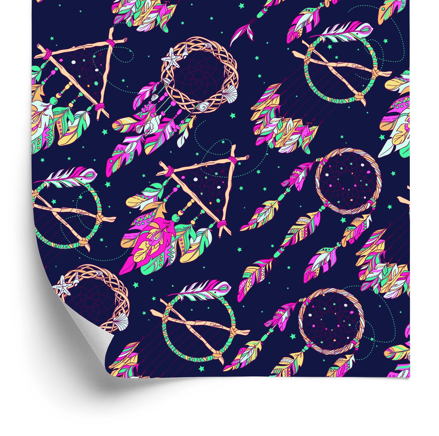 Wallpaper Colorful Dream Catchers