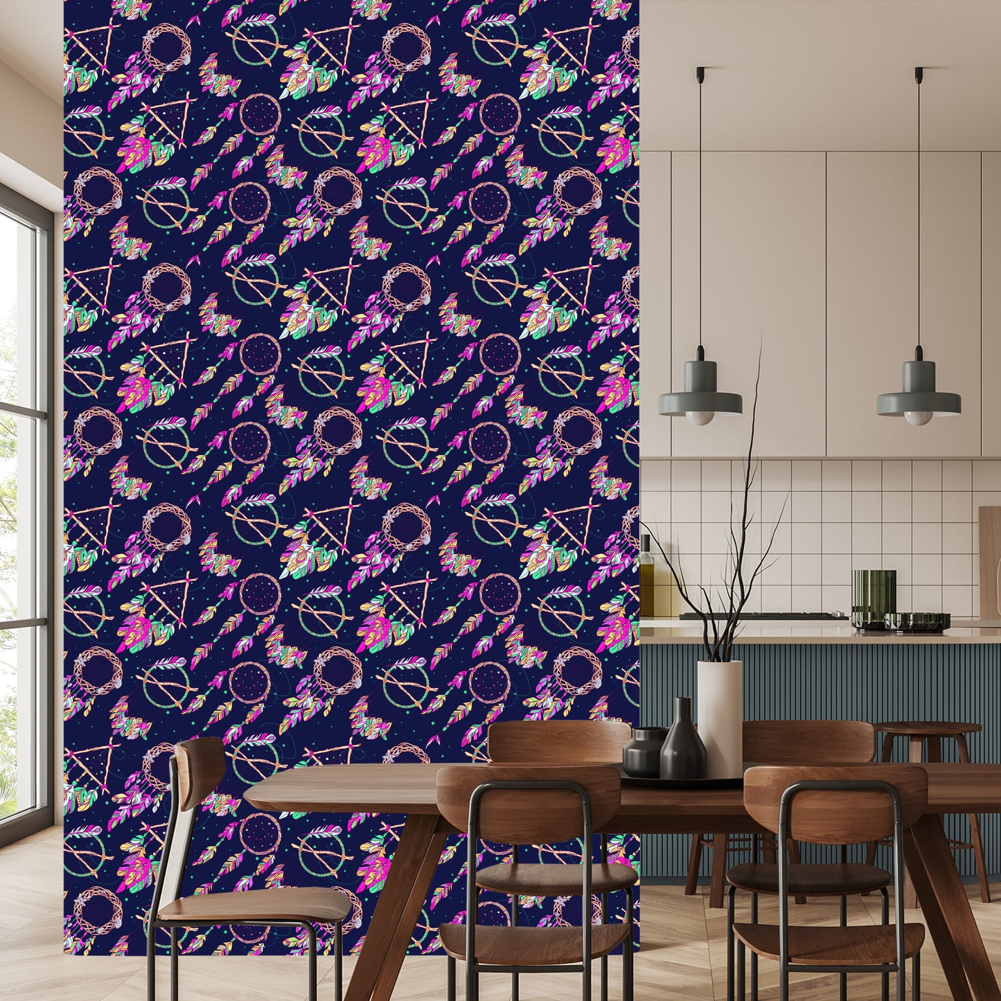 Wallpaper Colorful Dream Catchers