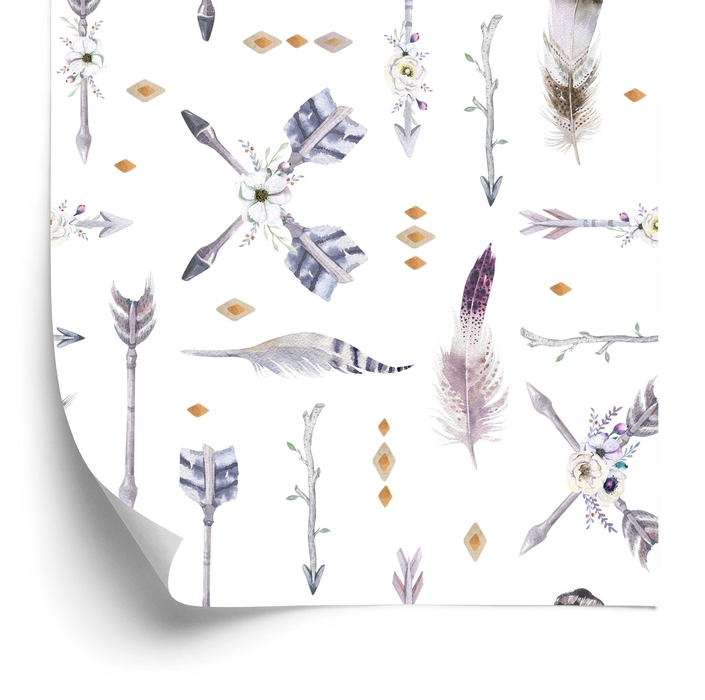 Wallpaper Indian Arrows With Feathers
