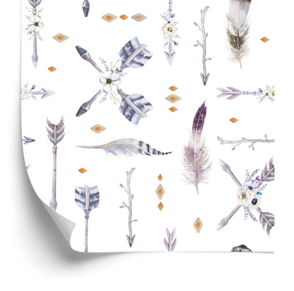 Wallpaper Indian Arrows With Feathers