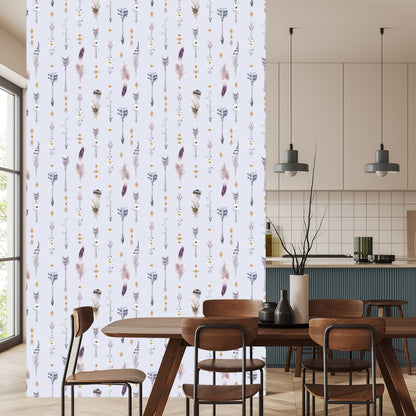 Wallpaper Feathers In Boho Style