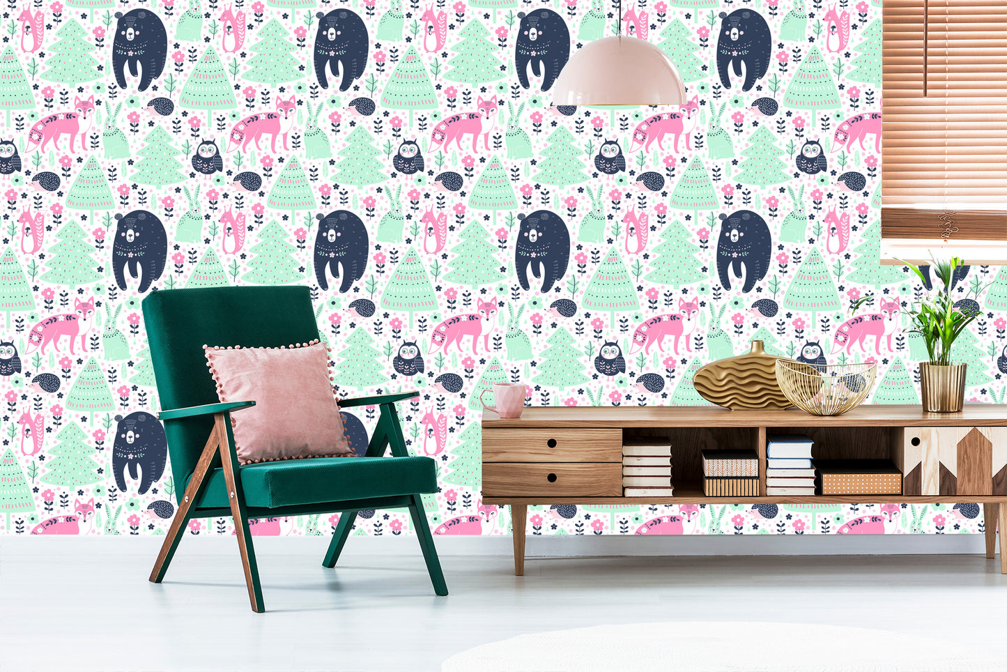 Wallpaper For Children - Forest Animals