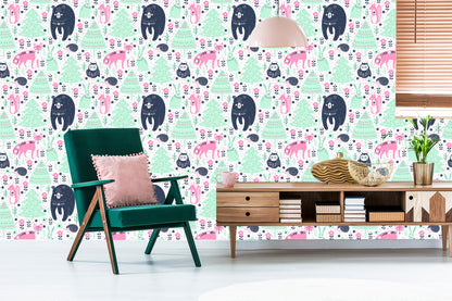 Wallpaper For Children - Forest Animals