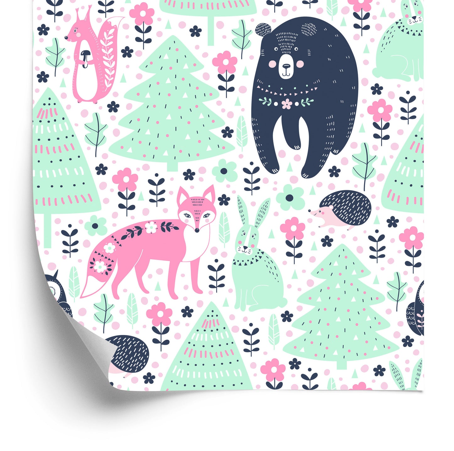 Wallpaper For Children - Forest Animals