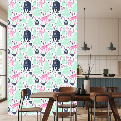 Wallpaper For Children - Forest Animals