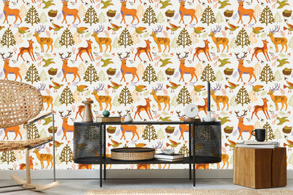Wallpaper For Children - Beautiful Forest Animals