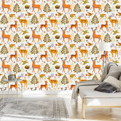 Wallpaper For Children - Beautiful Forest Animals