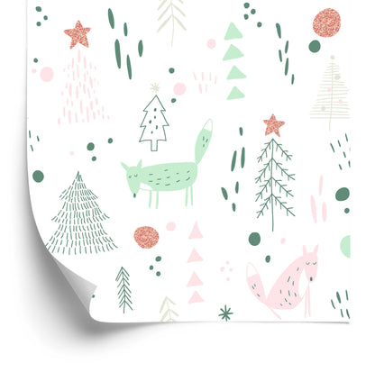 Wallpaper For Children - Foxes In The Forest