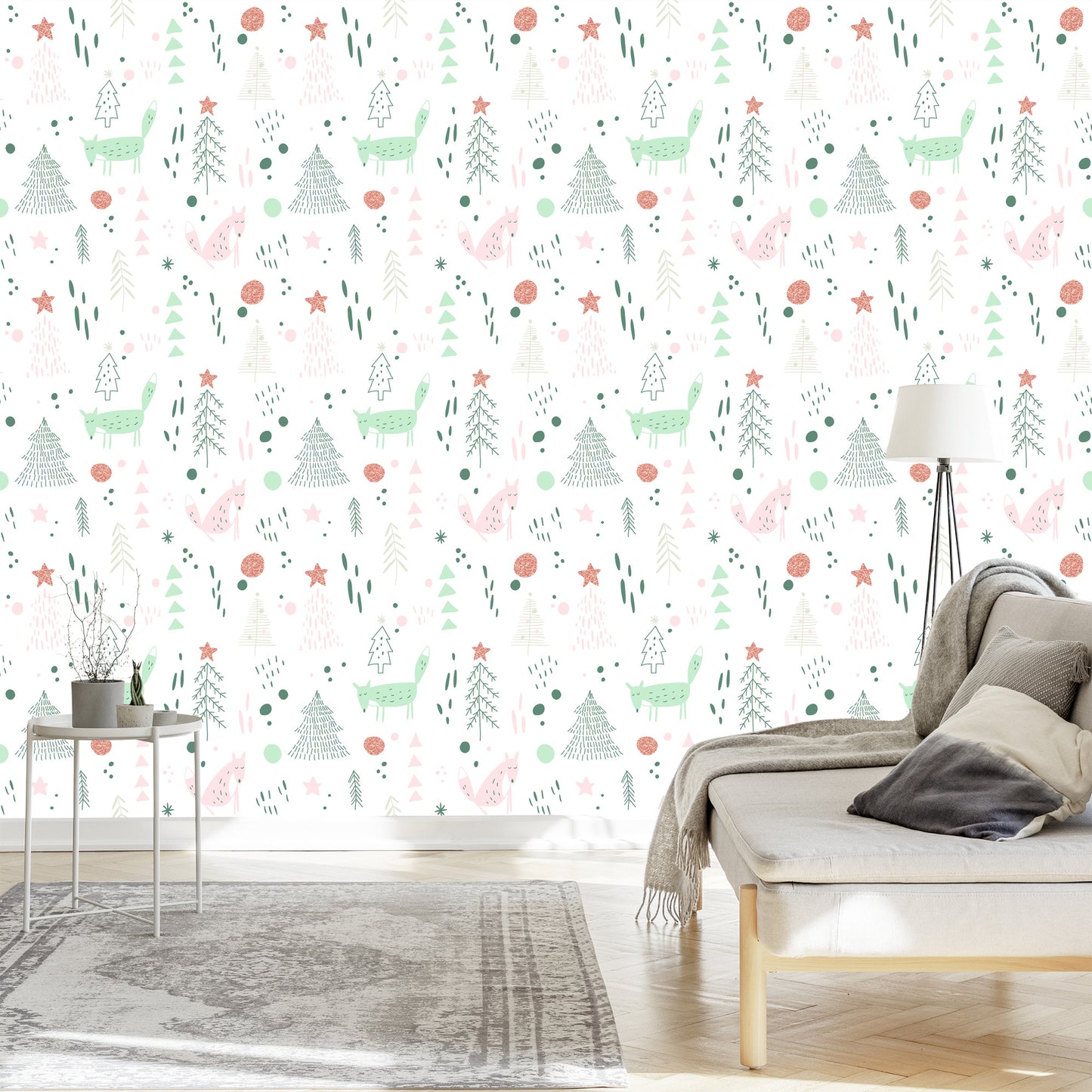 Wallpaper For Children - Foxes In The Forest