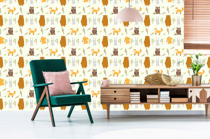 Wallpaper For Children - Beautiful Forest Animals