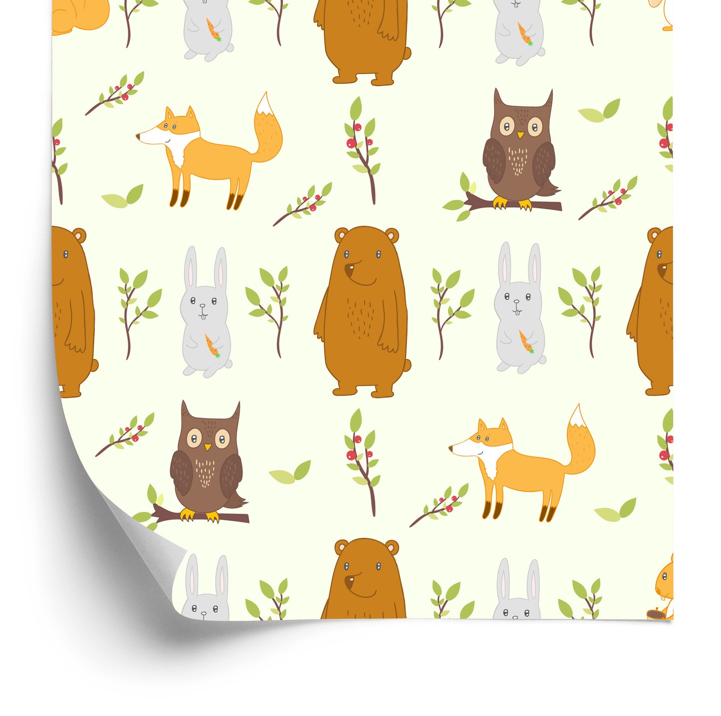 Wallpaper For Children - Beautiful Forest Animals