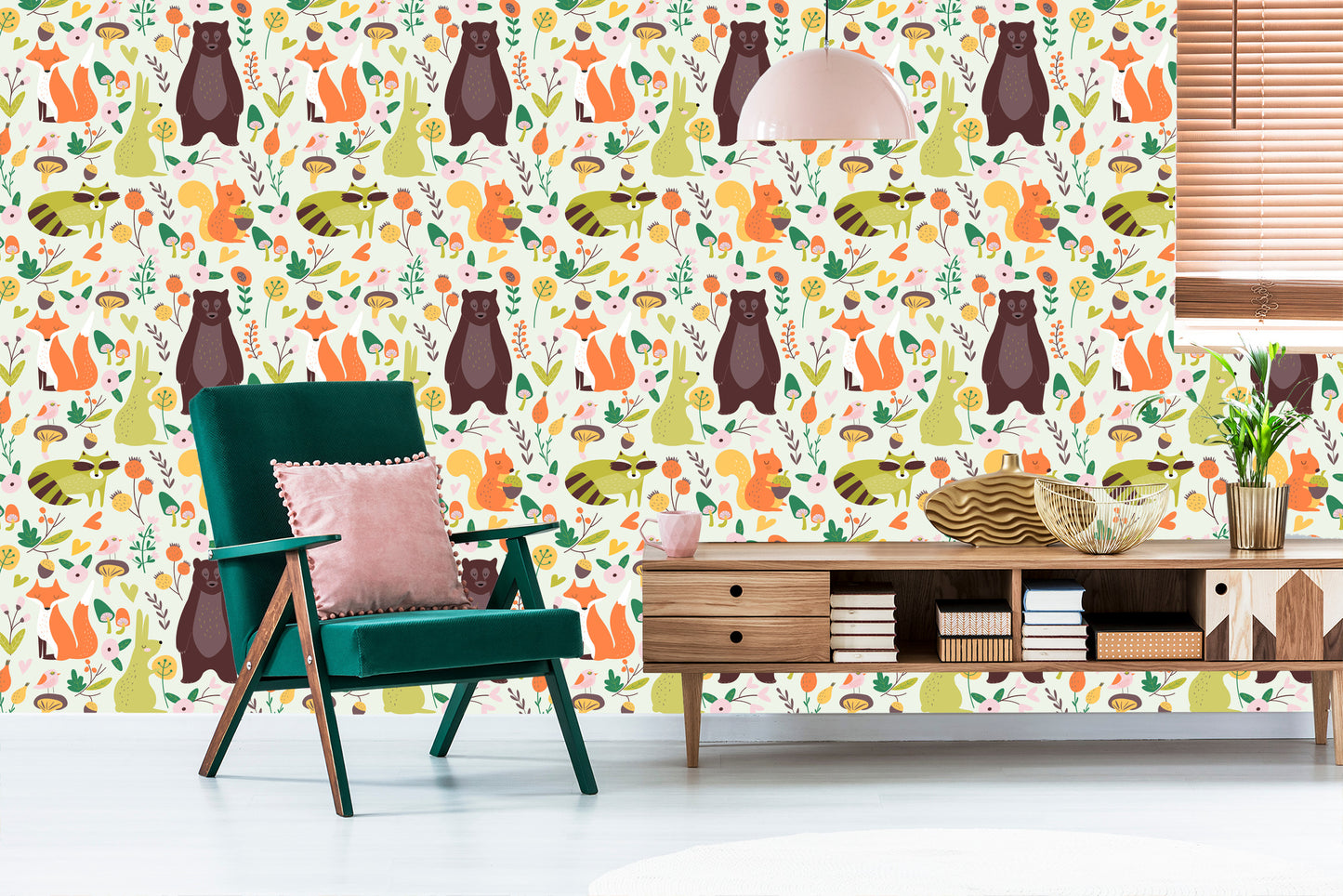 Wallpaper For Children - Cute Forest Animals