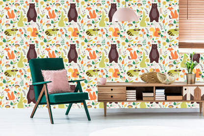 Wallpaper For Children - Cute Forest Animals